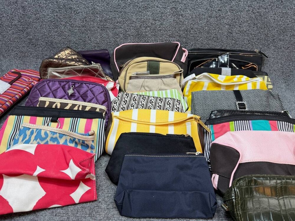 Lot 43 Cosmetic Makeup Bags Pouches Mixed Styles Colors New Storage Wear